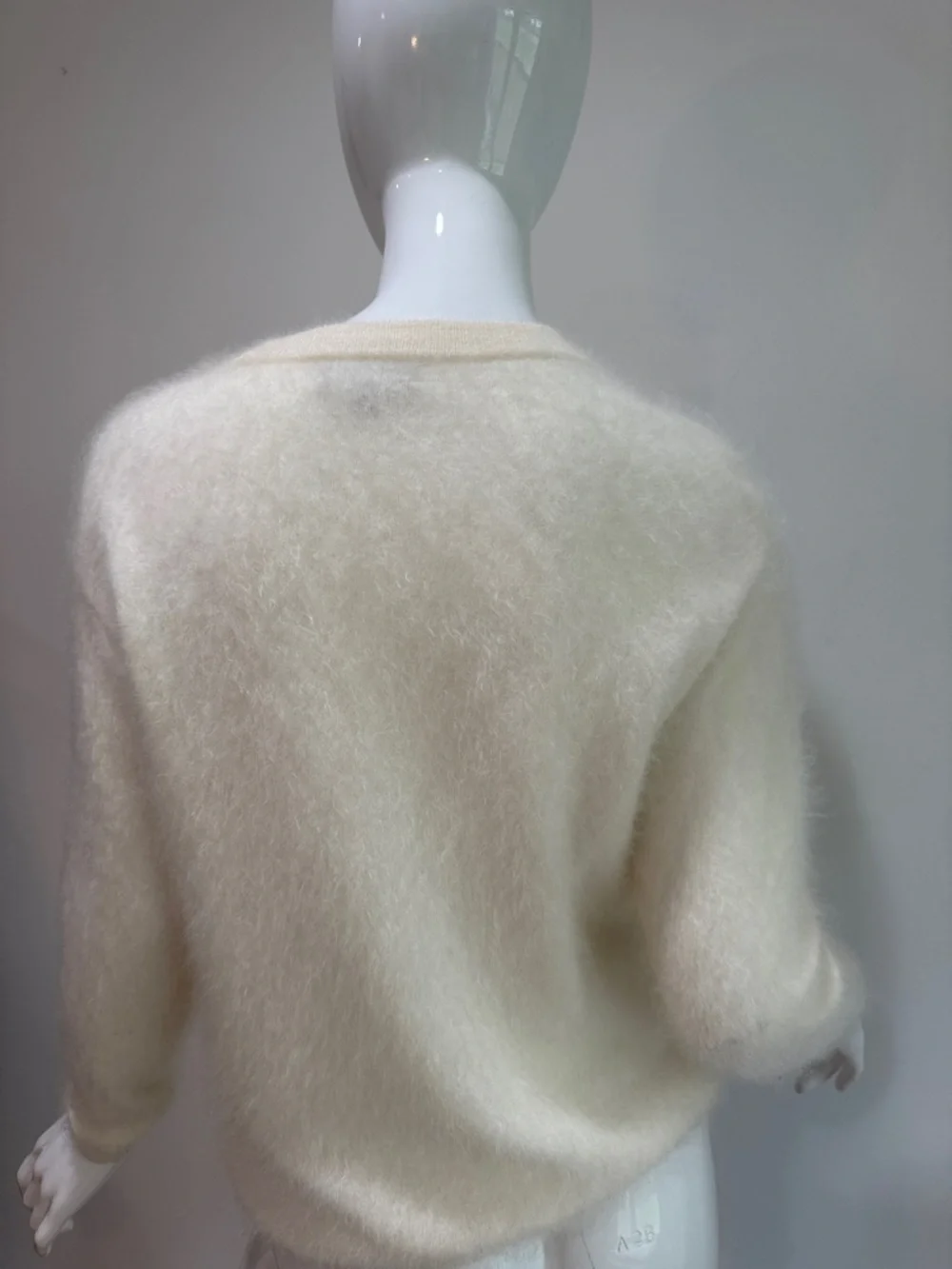 J CREW Brushed 100% Cashmere Ivory Crew Neck Sweater Quiet Luxury Capsule Luxe